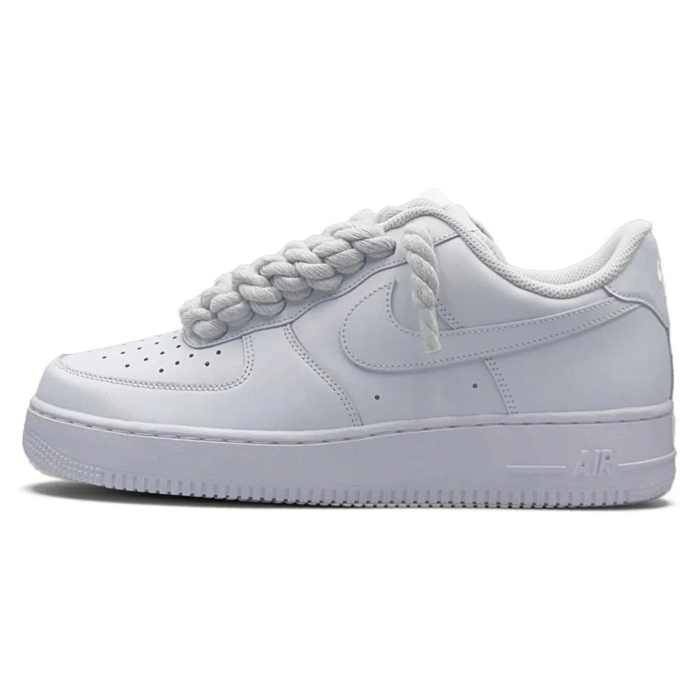 AF1 WHITE - WHITE ROPA LACES