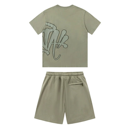 SYNA WORLD ARMY GREEN SHORT SET