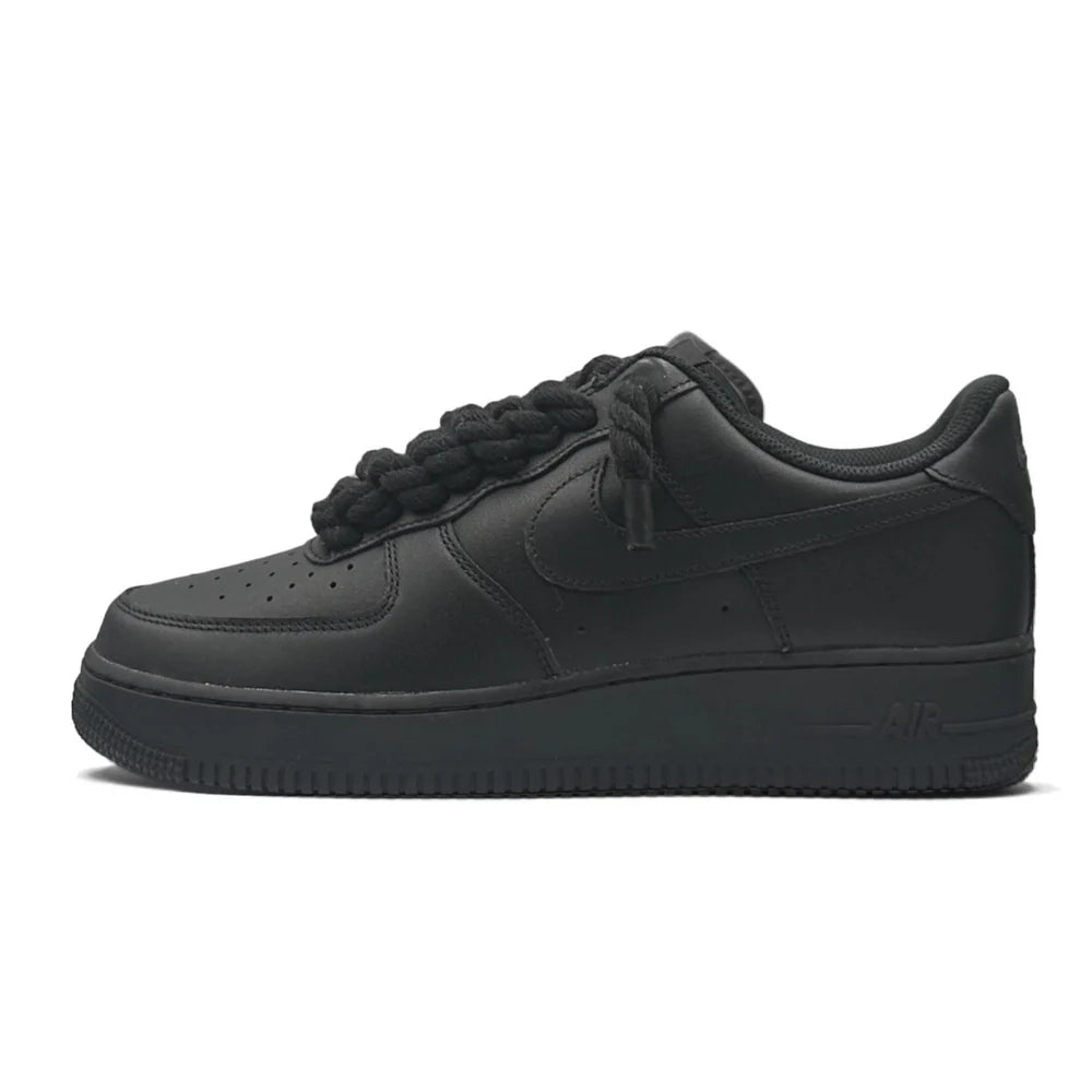 AF1 BLACK - BLACK ROPE LACES