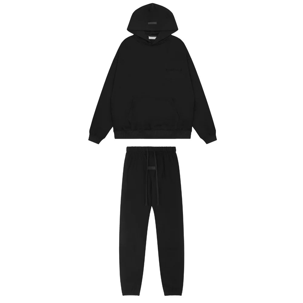 ESSENTIALS FEAR OF GOD BLACK TRACKSUIT