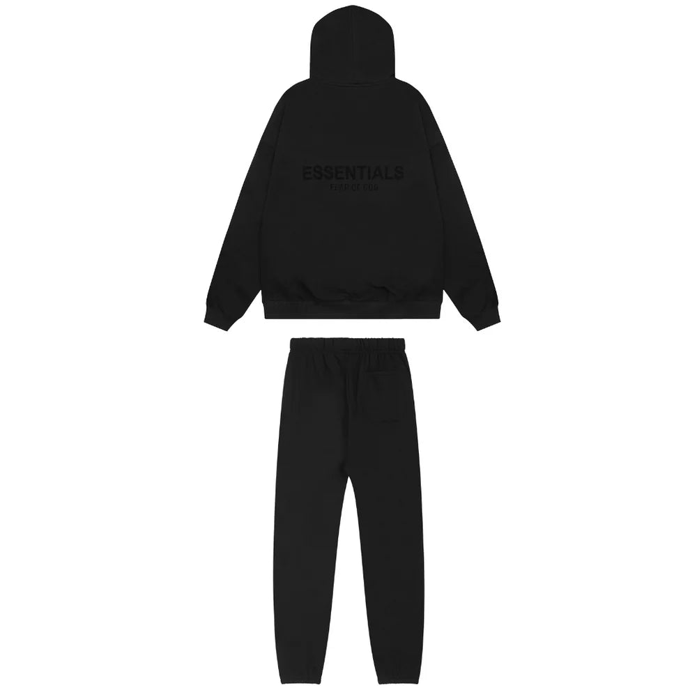 ESSENTIALS FEAR OF GOD BLACK TRACKSUIT